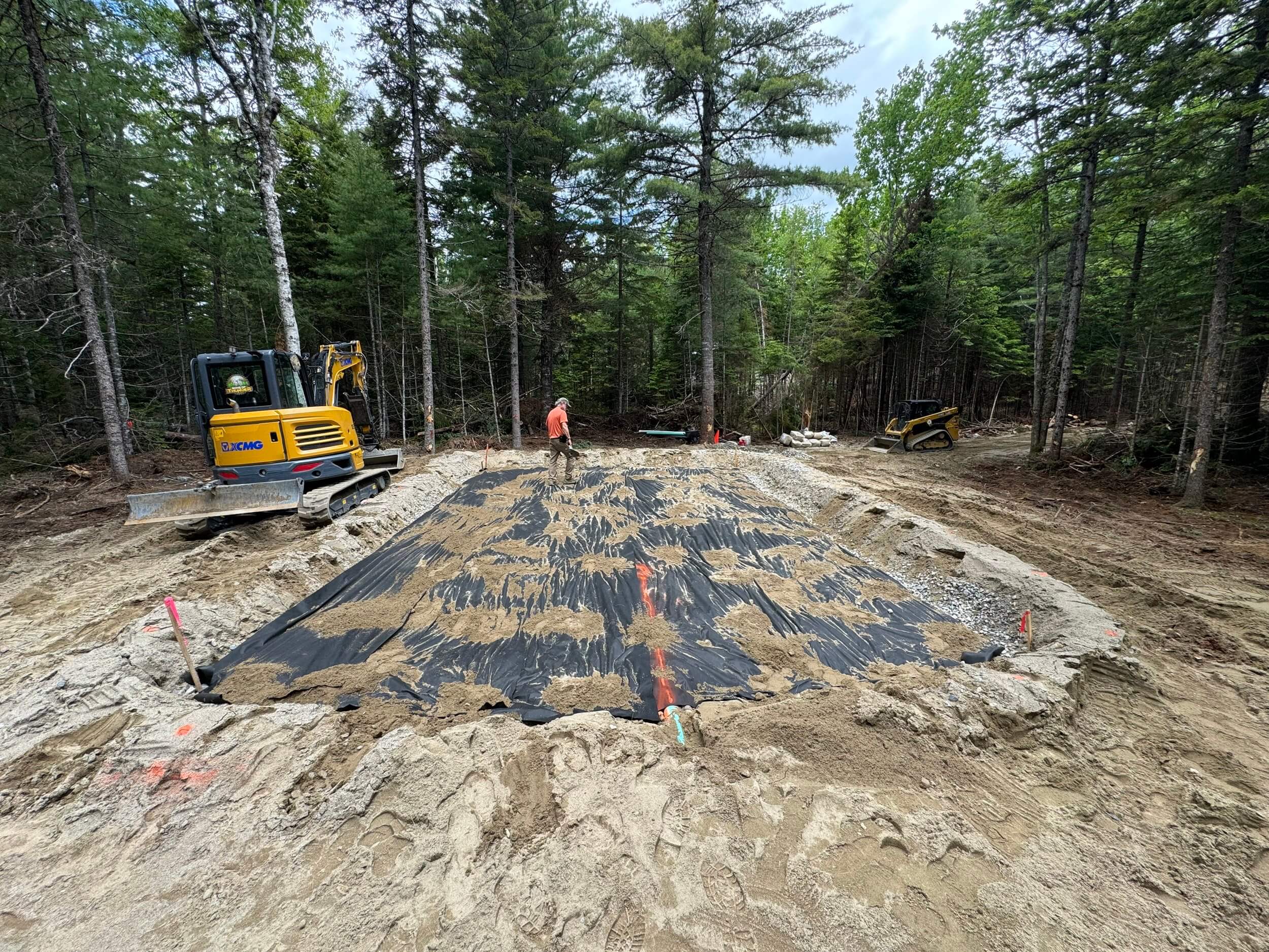 Septic tank installation in Machias Maine